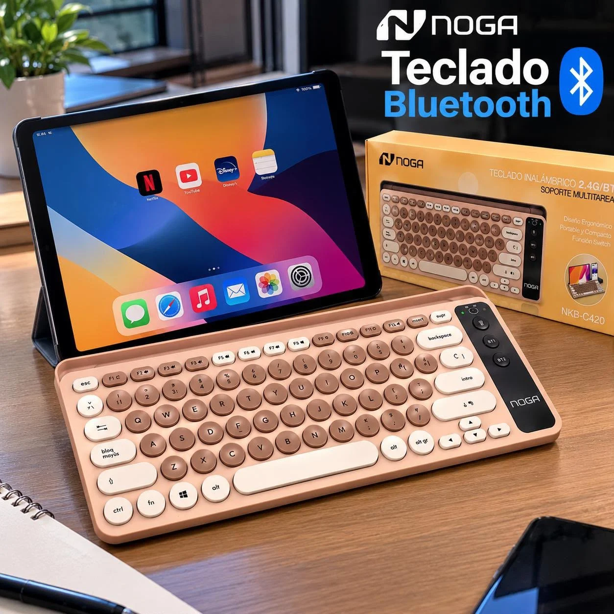 Teclado inalambrico 2.4/BT